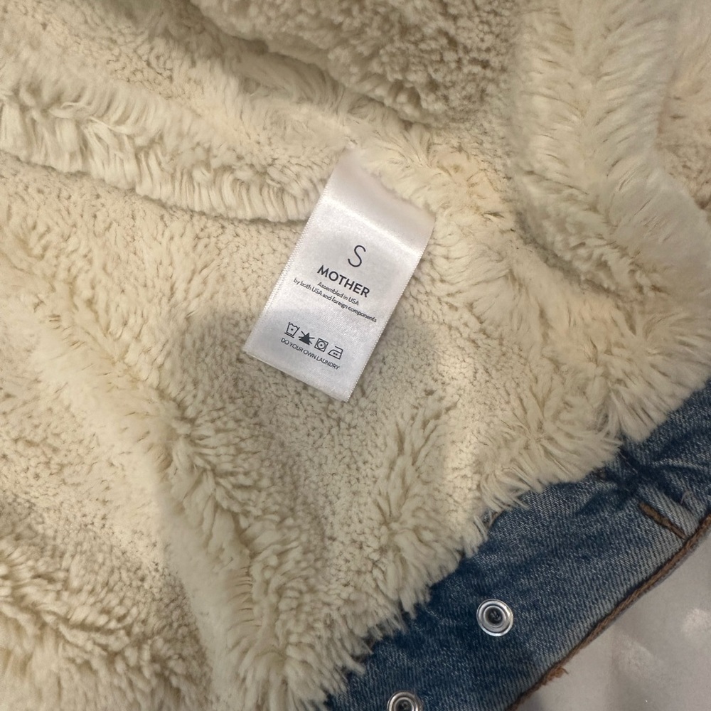 Mother Superior Denim Sherpa-Lined Jacket - Picture 5 of 6